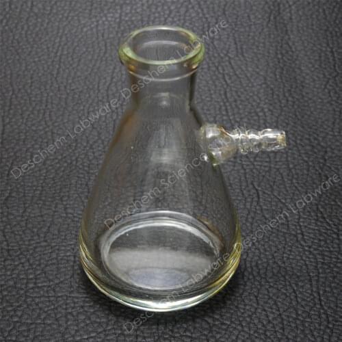 125ml Glass Filter Suction Flask,Lab Chemistry Filtration Bottle,Heavy Wall