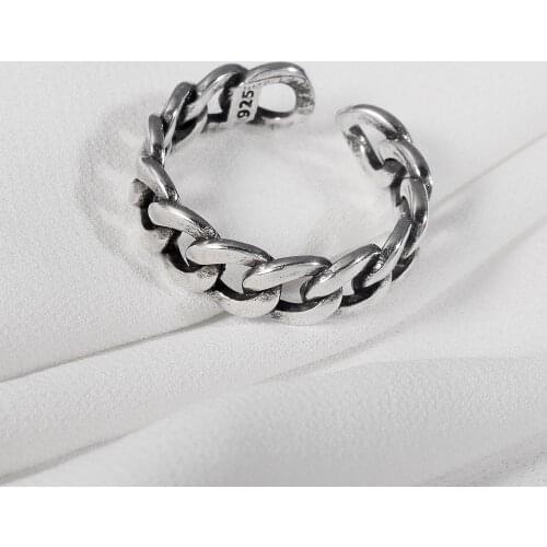 Vintage Silver Color Metal Punk Open Rings Fashion Design Finger Rings for Women men Party Jewelry Gifts