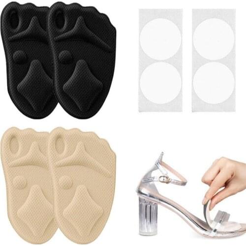 Breathable Forefoot Pads for Shoes Inserts Women High Heels Memory Foam Sponge Massage Shoe Cushion Pain Relief Foot Care Pad