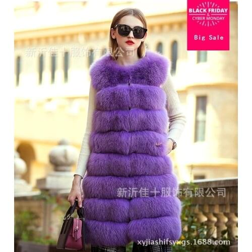 10 colors S-4XL plus size Winter New fashion brand Fake fox fur jacket womens warm stitching warm thicker Faux fur coat wj1281