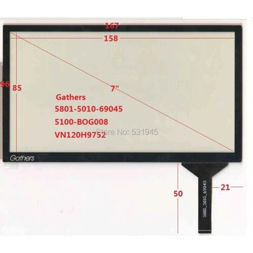 ZhiYuSun Gathers 7" GPS CAR 5801_5010_69045 5100-BOG008 VN120H9752 NEW touchscreen glass use GPS