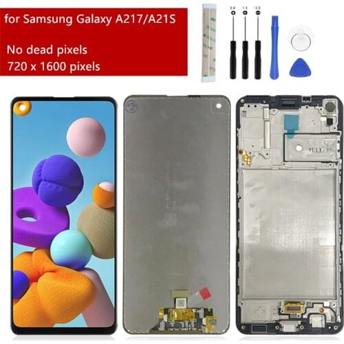 For Samsung Galaxy A21S LCD Display Touch Screen Digitizer Assembly for Samsung A217 lcd Replacement Repair Parts 6.5"