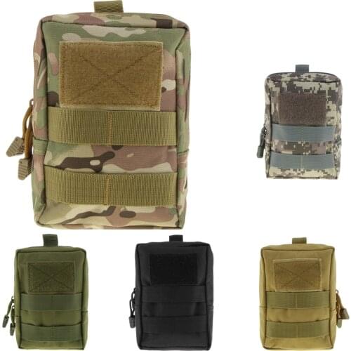 600D Nylon Molle Pouch EMT Pouch Accessory Bag Waist Bag for Hiking Riding Camping Cycling Climbing Outdoor Sports