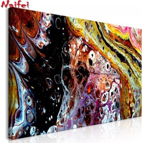 DIY 5D Diamond Painting Colorful Abstract Feather Full Diamond Embroidery Cross Stitch Kits Home Decor Handmade Christmas Gift