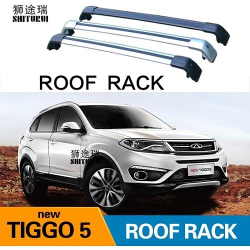 Roof bars For CHERY - TIGGO 5 Closed Off-Road Vehicle [2013-today]Aluminum Alloy Side Bars Cross Rails Roof Rack Luggage CUV SUV