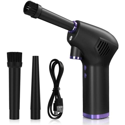 Cordless Air Duster for Computer Laptop Rechargeable Car Vacuum Cleaner Compressed Air Blower Cleaning Tool For Keyboard Sofa