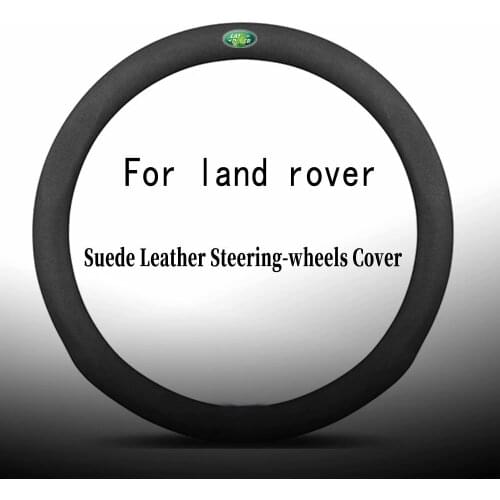 Suede Leather Steering-wheels Covers Accessories for Land Rover Defender Discovery 3 4 5 Freelander 2 Range Rover Sport Evoque
