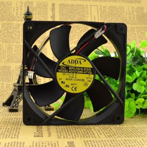 FOR Taiwan xixie ADDA 1225 12V 0.33A AD1212MB-A71GL chassis power Cooling fan