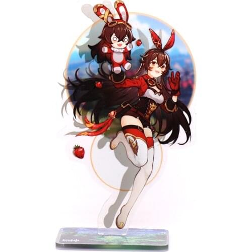 Genshin Impact Jean Xiang Ling Xinyan Kaeya Zhongli Diona Amber Double-Sided Acrylic BL Figure Stand Display Model Toy Decor