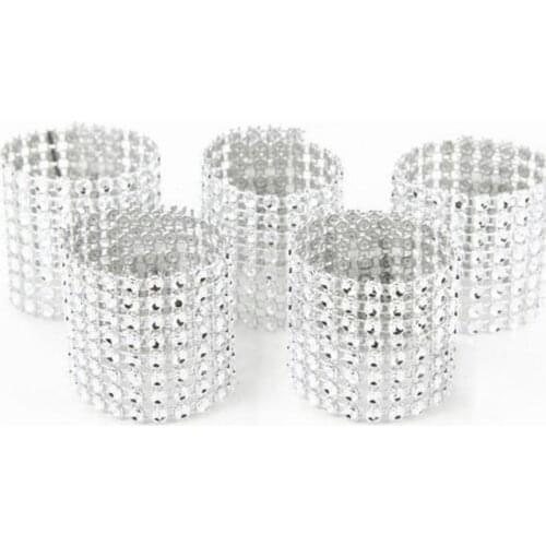 100pcs Decoration Party Serviette Wedding Dinner Home Napkin Rings Hotel Buckles Holder