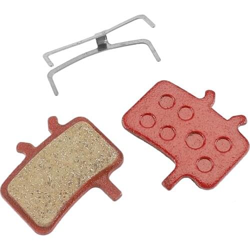 1 Pair Red Resin Semi-metallic Lamella Disc Brake Pads Kit for Bicycle Motorcycle Electric Scooter Parts Accessories