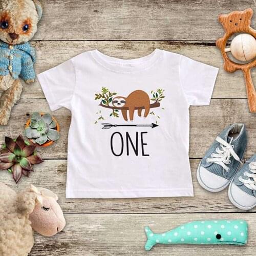 Sloth hippie hipster Bohemian Baby boy girl first 1 one year old 1st shirt Outfit themed birthday decoration gift Photo props