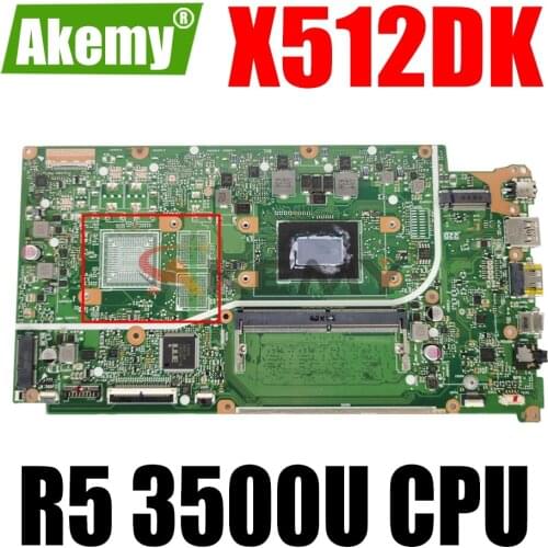 AKEMY X512DK Laptop Motherboard For ASUS X541DA X541D Original Mainboard Ryzen R5 3500U CPU (R5-3500U) UMA