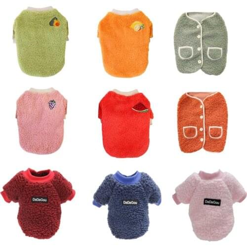 Cute Winter Dog Clothes Warm Fleece Puppy Outfit Chihuahua Pet Clothing For Small Medium Dogs Coat Hoodie Chihuahua Pet Clothes