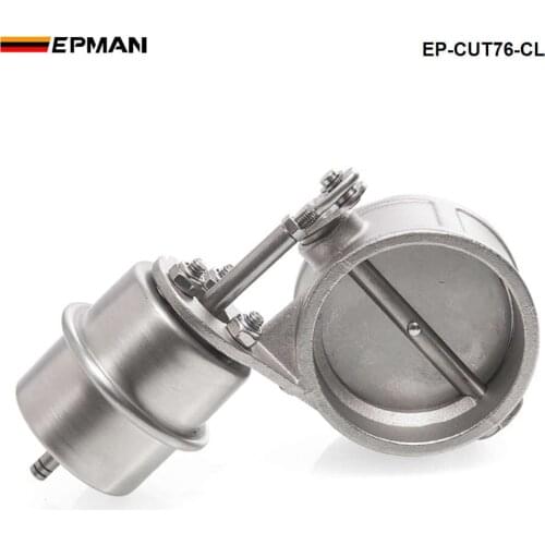 NEW vacuum Activated Exhaust Cutout 3'' 76MM Close Style Pressure: about 1 BAR For BMW E30 3-Series EP-CUT76-CL