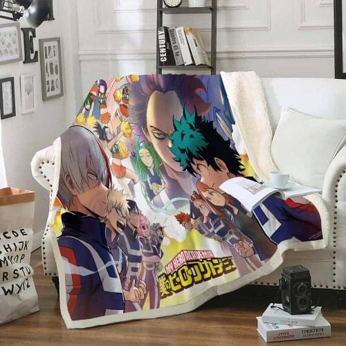 Anime Naruto Shippuden Akatsuki Pattern Sherpa Blanket for Bedroon Sofa Kids Boys Men Fleece Throw Blanket Warm Quilts