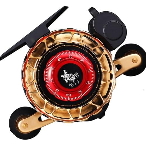 RIVERSIDE All-metal Automatic Descent Fishing Reel with Magnetic micro-lead Raft Fishing Reel with Venting Wheel pesca