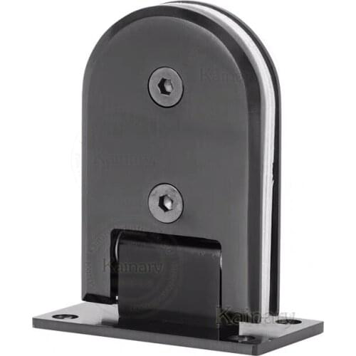 Microscler semicircular bevel double sides stainless steel 304 glass clamps 90 degree, bathroom accessories solid glass hinge