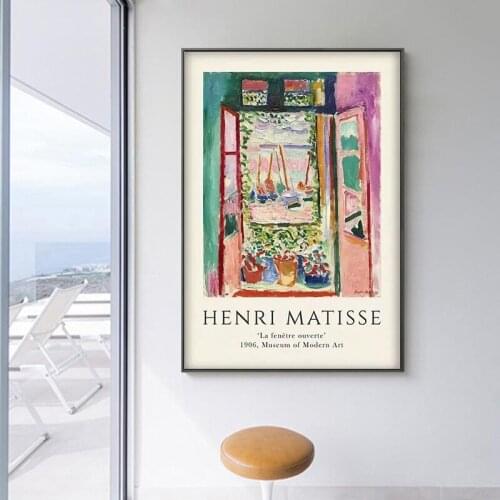 Henri Matisse The Open Window Poster, Matisse Art Print, Matisse Art Exhibition Poster, Matisse Fishbowl Poster, Henri Matisse