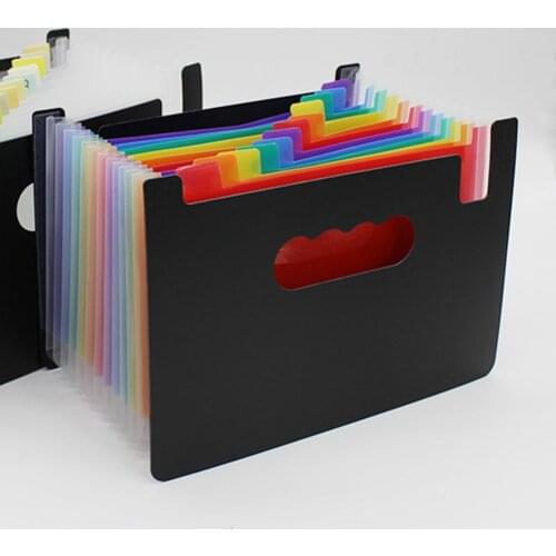 Colorful A5 Multi-Layer Expanding File Receipt Folder Organizer Pockets Holder