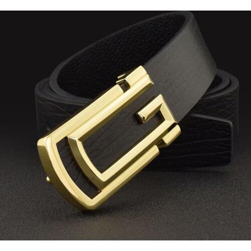 Men designer fashion G letter buckle luxury g belt high quality genuine leather Waist Strap male cowhide casual jeans brand belt