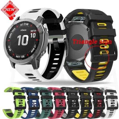 26 22MM Watchband Strap For Garmin Fenix 5 5X Plus 3 3 HR Fenix 6X 6 6S S60 MK1 Watch Quick Release Silicone Easyfit Wrist Band