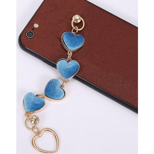 Romantic Heart-shaped Pendant Short Bracelet Charming Womens Love Hand Chain Phone Chains Elegant Ladies Party Jewelry Gift