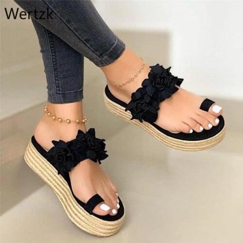 Women Sandals Wedges Shoes for Women High Heels Sandals Summer Shoes 2020 Flip Flop Chaussures Femme Platform Sandalias B450