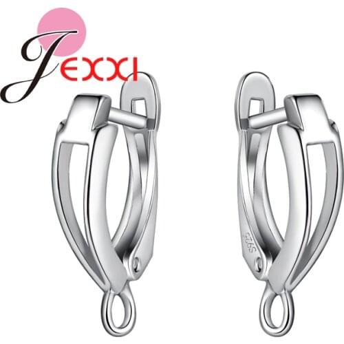925 Sterling Silver Bass Lever Back Clips Ear Hooks Earrings Findings For Components DIY Jewelry Findings Wholesale