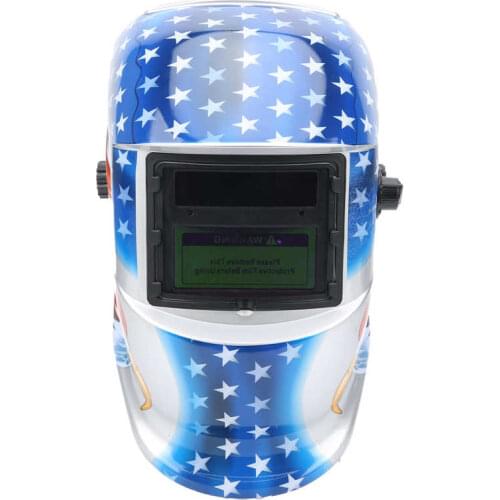 Electric Welding Helmet Solar Power Auto-Darkening Head-Mounted Protective Cover 20914 Hand Tools