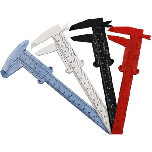 Portable 150MM Plastic Eyebrow Measuring Vernier Caliper Tattoo Caliper Ruler Plastic Permanent Makeup Measurement Tools