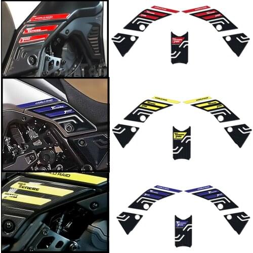 TENERE 700 Motorcycle 3D Tank Pad For YAMAHA Tenere 700 T700 XTZ 690 T 700 3D Side Fuel Tank Stickers waterproof pad stickers