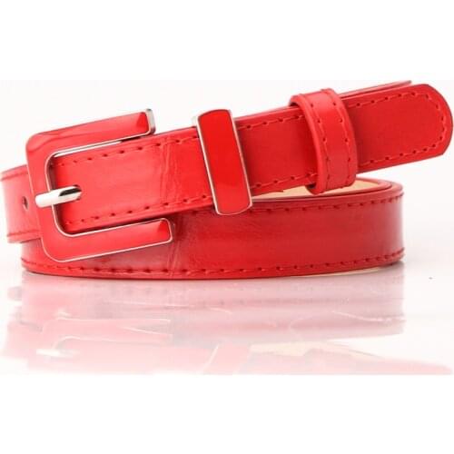 2020 New Soft Leather Fashion Wild Lady Belt Korean Simple Ins Cool with Jeans Belt Simple Belt Width Buckle Width Buckle Length