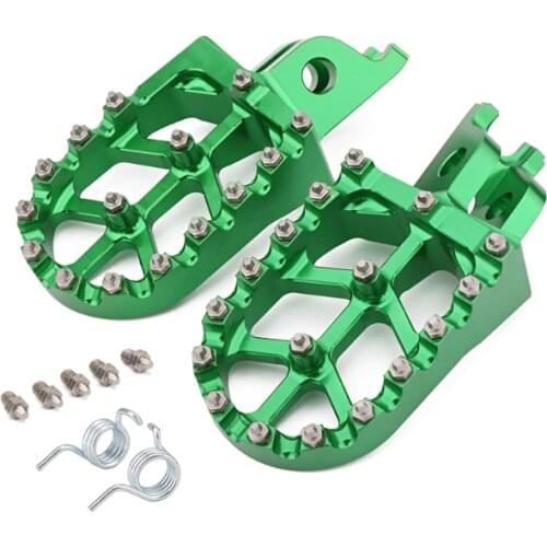 1Pair Motorcycle CNC Foot Pegs Pedals Foot Rests For Honda CR125 250 CRF150 250 450 1000 KX250 450 KLX450 Pit Dirt Bike