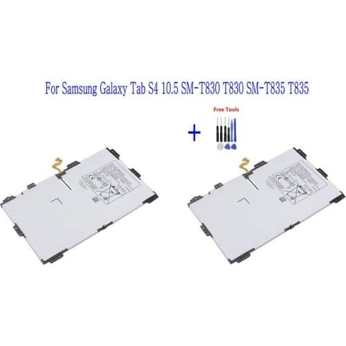 2x 7300mAh EB-BT835ABU Replacement Tablet Battery For Samsung Galaxy Tab S4 10.5 SM-T830 T830 SM-T835 T835 + Repair Tools kit