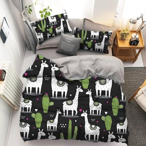 3d Cartoon Dinosaur Family Bedding Set For Kids Boys 150X200 Single Duvet Cover Cute Bed Cover Bedclothes With Pillowcases