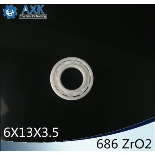 686 Full Ceramic Bearing ( 1 PC ) 6*13*3.5 mm ZrO2 Material 686CE All Zirconia Ceramic 618/6 Ball Bearings