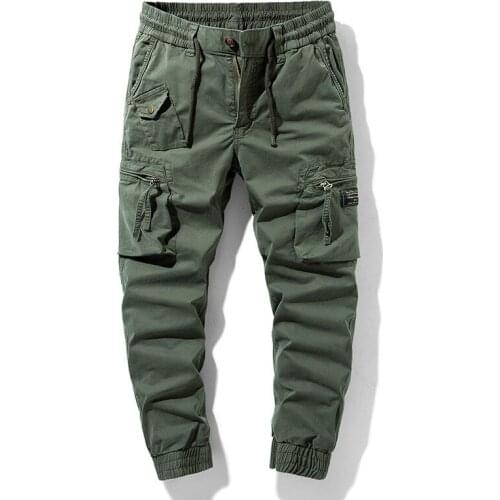 2021 Spring Summer Hip Hop Pants Men Streetwear Cargo Trousers Men Casual Military Black Cargo Pants Pantalon Sport Homme