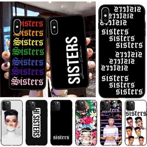 YJZFDYRM Sisters James Charles Phone Case for iPhone 11 pro XS MAX 8 7 6 6S Plus X 5S SE 2020 XR case