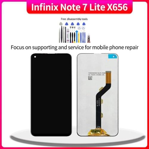 For Infinix Note 7 Lite X656 Touch Screen Digitizer Assembly For Note 7 Lite X656 lcd Replacement With Free Tools