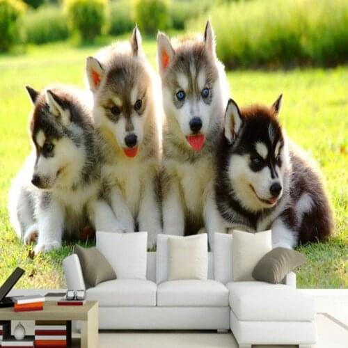 Dropshipping Colomac Children Wallpaper Cute Puppy Room Wall Design Wall Paper for Kids Room Wallpaper Mural Papel De Parede
