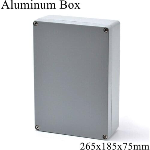 FA65 265x185x75mm IP65 Waterproof Aluminum Junction Box Electronic Terminal Sealed Diecast Metal Enclosure Case Connector