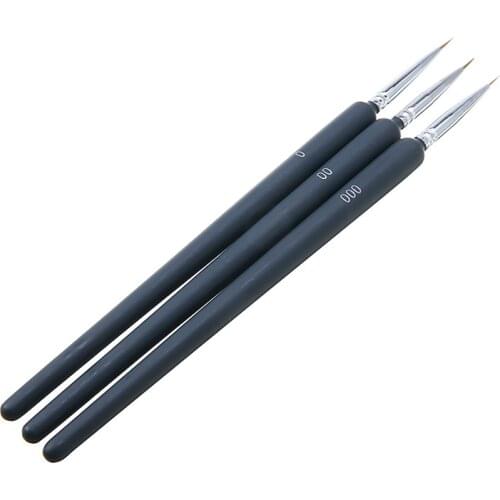 Fine Tip Detail Paint Brushes Art Miniature Model Artist Painting Brush Pen Set For Painting By Number And Doll Making