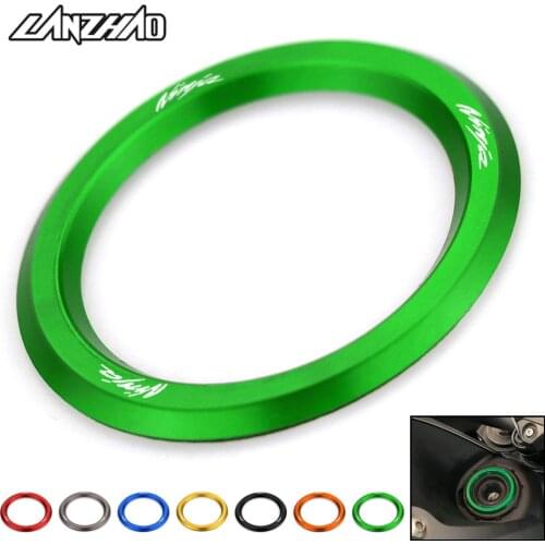 NINJA Motorcycle Ignition Cover Key Switch Ring CNC Aluminum Accessories for Kawasaki Ninja 650 1000 2013 - 2017 2018 2019 2020