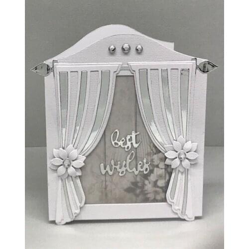 KSCRAFT Curtain Metal Cutting Dies Stencils for DIY Scrapbooking/photo album Decorative Embossing DIY Paper Cards