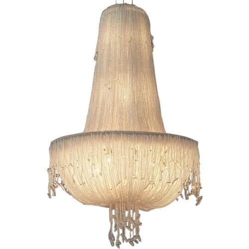 Jellyfish crystal beaded chandelier modern hotel hanging cristal lighting bohemian large 6 light art deco crystal chandelier