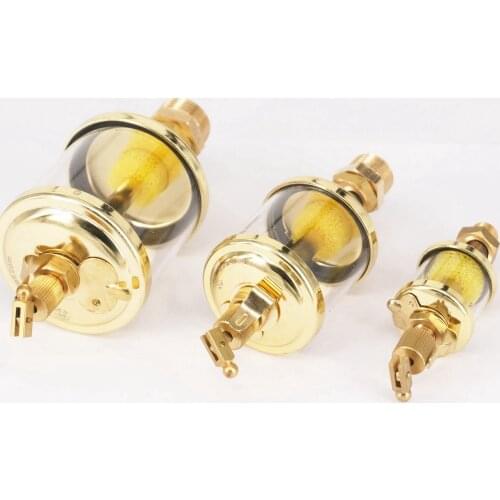 1/8" 1/4" 3/8" 1/2" BSP Male 10ml-800ml Brass Sight Gravity Drip Feed Oiler Lubricator Oil Cup For Hit Miss Engine
