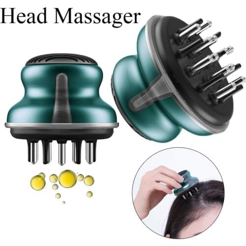 Electric Head Massager Medicine Scalp Applicator Comb Essential Oil Hair Treatment Device Scalp Massage Care Prevent Hair Loss