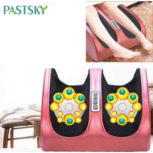 Electric foot massager roller Massage Machine PU leather Multifunction massager for Leg foot Infrared heating Shiatsu Kneading