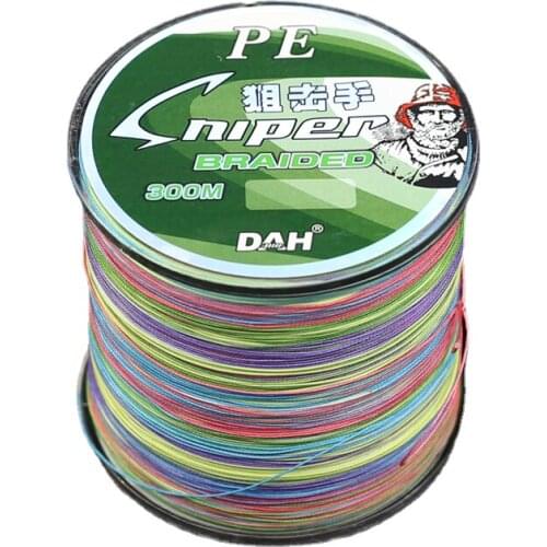 Multi-color 300m 8 Strands PE Braided Fishing Line Seapole Fishing Gear Super Strong Wear-resistant Pesca Wire